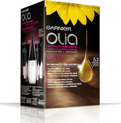 Garnier Olia Set Hair Dye no Ammonia 5.3 Capuccino 60gr