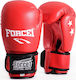 Force1 F-1000 Boxhandschuhe aus Kunstleder Rot