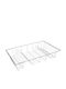 Metaltex Aquarius Στραγγιστήρι Γούρνας Μεταλλικό Ασημί 48x30x10cm