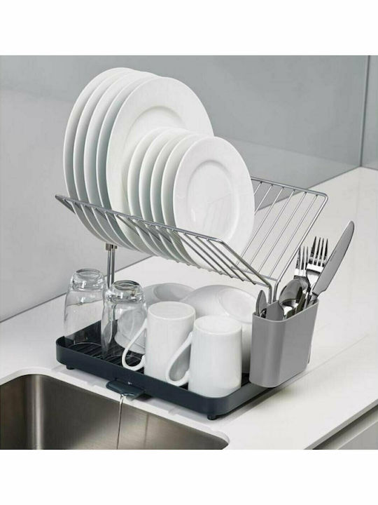 Joseph Joseph Y-Rack Geschirrabtropfer Abtropfgitter Metallisch Graues 35.8x30.3x28.5cm