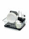 Kitchen Craft Στραγγιστήρι Νεροχύτη Μεταλλικό Μαύρο 42x30.5x15cm