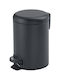 Gedy G-Potty Μεταλλικό Καλαθάκι Μπάνιου 5lt Black Matt