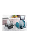 Metaltex Aquatex Στραγγιστήρι Νεροχύτη Μεταλλικό Γκρι 35x30x11cm