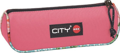 Lyc Sac Pencil Case Barrel with 1 Compartment Pink 27199