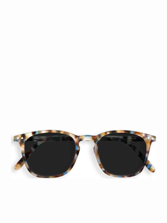 Izipizi Men's Sunglasses with Brown Tartaruga Plastic Frame and Black Lens