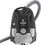 Hoover PC20PET 011 Ηλεκτρική Σκούπα 550W με Σακούλα 5lt Μαύρη