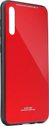 Forcell GLASS Synthetic Back Cover Red (Galaxy A70)