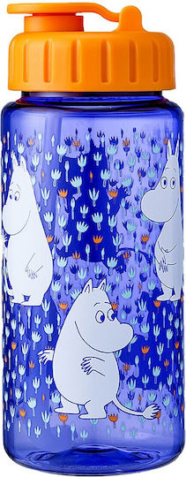 Petit Jour Paris Moomin Sticlă Pentru Copii Din Plastic Tritan Cu Pai Albastră 350ml