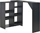 Table Bar Wooden Black 138x40x110cm