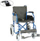 Alfa Care Standard AC-42Φ Wheelchair Folding Simple Type 46cm 13-528-003 Blue