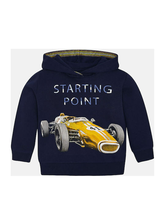 Mayoral Kids Sweatshirt with Hood Navy Blue