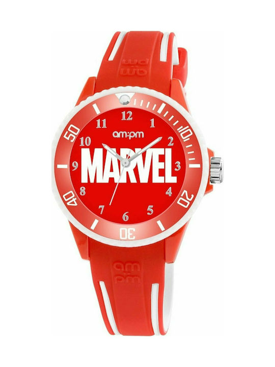 am:pm Kids Analog Watch with Rubber/Plastic Strap Orange