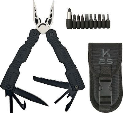 K25 Multitool Schwarz in Scheide