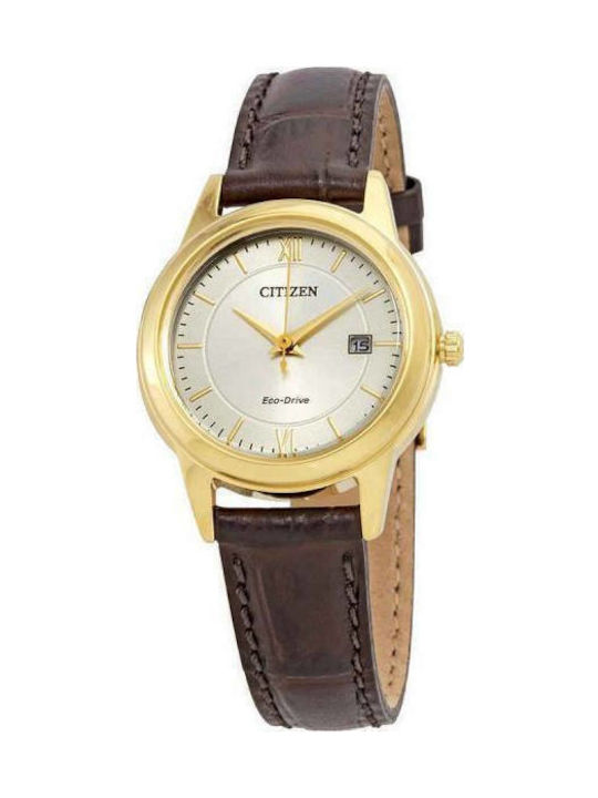 Citizen Corso Damen Uhr mit Braun Lederarmband