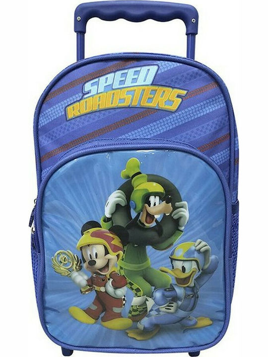 Mickey School Bag Trolley Kindergarten in Blue color