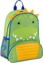 Stephen Joseph Dino Σχολική Τσάντα Πλάτης Νηπιαγωγείου σε Πράσινο χρώμα Μ26.6 x Π9 x Υ35.5cm