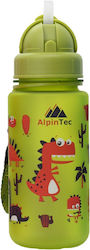 AlpinPro Sticlă de plastic Dino Verde 400ml