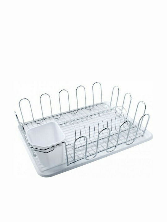 Karvounis Metallic Silver Sink Strainer 42x31x11.5cm