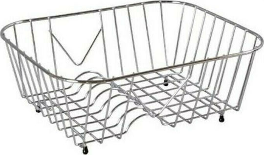 Sanitec Νο 8 Στραγγιστήρι Γούρνας Inox Ασημί 40x25x12cm