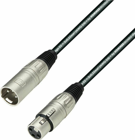 Prostage XLR male to XLR female 0.3m Cable (BMB-003)