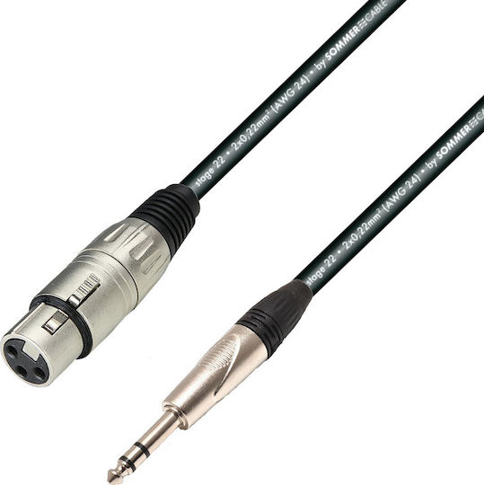 Prostage Cable XLR female - 6.3mm male 15m (BFTS-15)