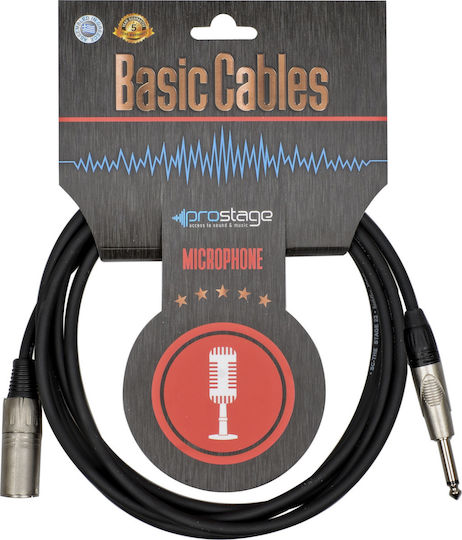 Prostage Cable XLR male - 6.3mm male 2m (BMT-02)