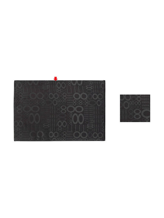 Espiel Placemat Fabric Black 45x30cm 1pcs