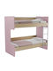 Obin Kinderbett Koje Einzeln Rosa für Matratze 90x190cm