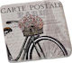 Espiel Ceramic Beige Coasters Bicycle 9x9cm 6pcs