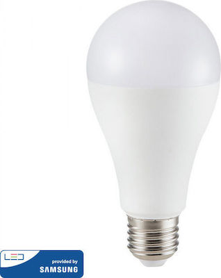 V-TAC VT-217 LED Bulbs for Socket E27 and Shape A65 Warm White 1521lm 1pcs