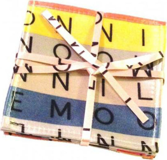 Espiel Σουβέρ Υφασμάτινο Πολύχρωμο 10x10cm 24τμχ