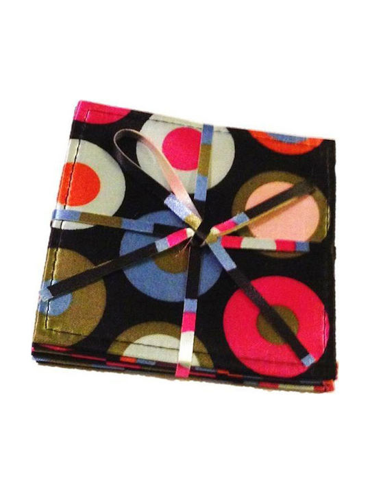 Espiel Fabric Multicolour Coasters 10x10cm 24pcs