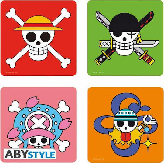 Abysse Cork Multicolour Coasters 9.5x9.5cm 4pcs ABY23902