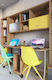 Ζ2 Kids Desk with Library made of Melamine Brown 160x70cm