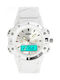 Skmei Analog/Digital Watch Battery with White Rubber Strap
