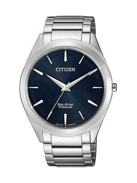 Citizen Eco-Drive Titanium Часовник Батерия с сребърен Метална верижка