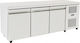 Niki Inox Επαγγελματικός Πάγκος Κατάψυξης 379lt & 466.25W Inox με 3 Πόρτες Π185 x Β60 x Υ88εκ.