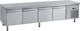 Karamco U-GN4100TN Commercial Refrigerator with 4 Doors +2/+8°C L223xD70xH65cm
