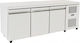 Niki Inox Commercial Freezer Bench 379lt & 466.25W Inox with 3 Doors P185 x W60 x H88cm