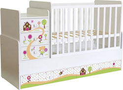 Polini Kids Κούνια Πολυμορφική Simple 1100 Gingerbread για Στρώμα 60x120cm Polini Kids Κούνια Πολυμορφική Simple 1100 Gingerbread για Στρώμα 60x120cm