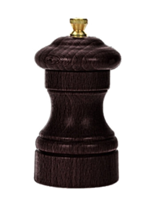 Bisetti Roma Χειροκίνητος Μύλος Πιπεριού Ξύλινος σε Καφέ Χρώμα 10cm