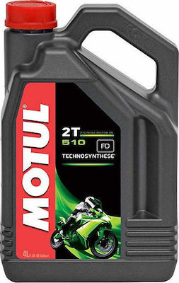 Motul 510 2T Semi-synthetic Motorcycle Oil for Two-Stroke Engines 4lt