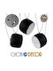GloboStar Lacrima Pendant Light Black Bell with Socket E27 25x22cm