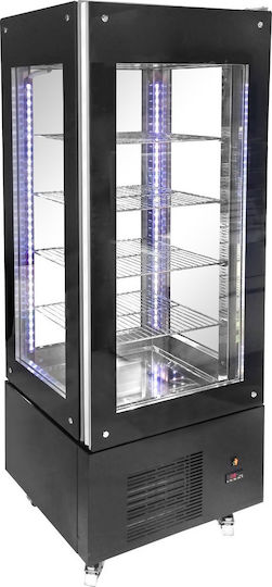 Niki Inox Vitrină de Răcire De Podea cu 5 Niveluri cu Capacitate 475lt 70x70x193cm