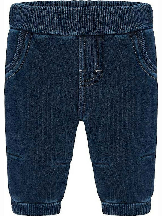 Mayoral Kids Fabric Trousers Navy Blue