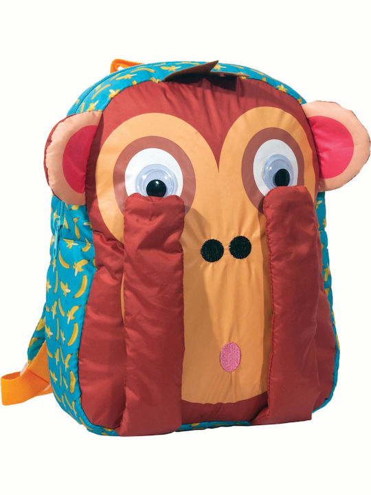 Gim Monkey Schulranzen Rucksack Kindergarten Mehrfarbig 12Es