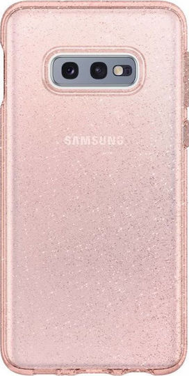 Spigen Liquid Crystal Glitter Back Cover Σιλικόνης Ροζ (Galaxy S10e)