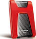 Adata HD650 USB 3.0 External 2.5" HDD 1TB Red