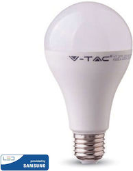V-TAC VT-298 Λάμπα LED για Ντουί E27 και Σχήμα A80 Θερμό Λευκό 2000lm