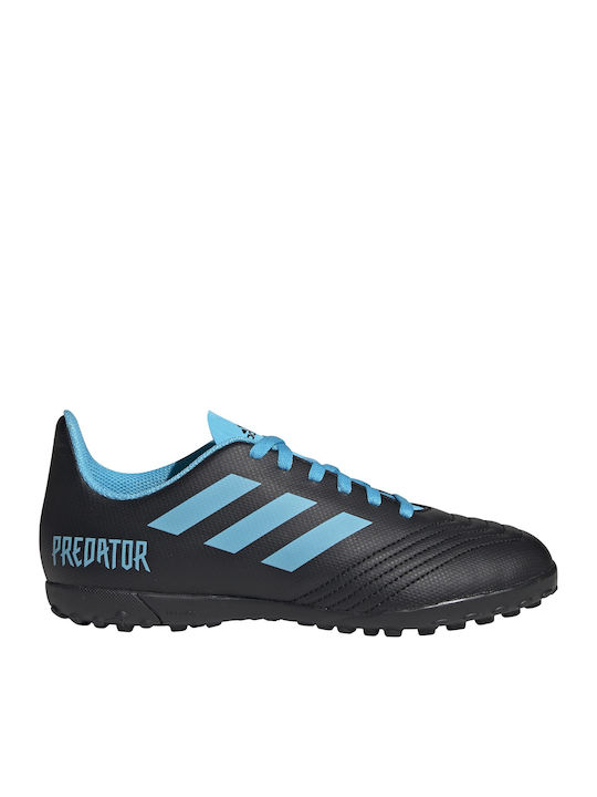 Adidas Παιδικά Ποδοσφαιρικά Παπούτσια Predator 19.4 TF με Σχάρα Μαύρα